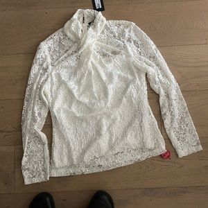 NWT UNGARO Emmanuel Ungaro lace Rafi blouse $495 sz Xl